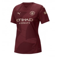 Camiseta Manchester City Tercera Equipación Replica 2024-25 para mujer mangas cortas